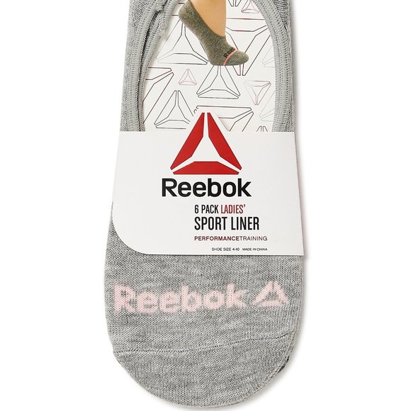 Ladies Reebok Sport Liner Performance 6 Pack Socks - Picture 2 of 3